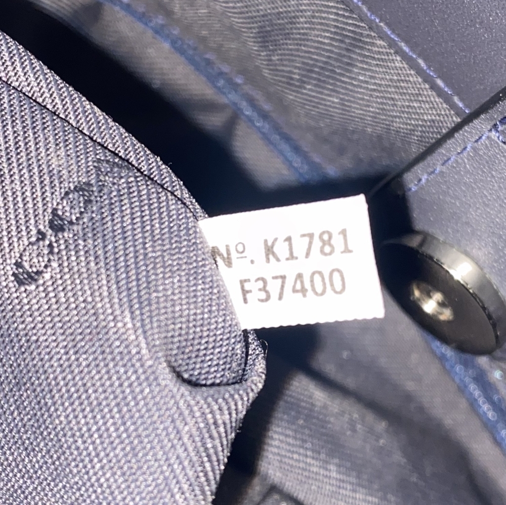 Crosby Carryall With Floral Rivets Coach Navy Blue - Picture 14 of 14